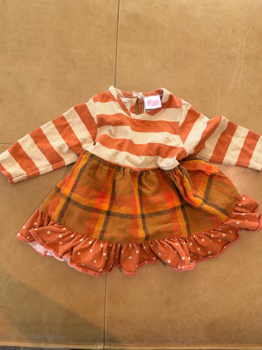Ricrac & Ruffles Fall Dress 0-3M